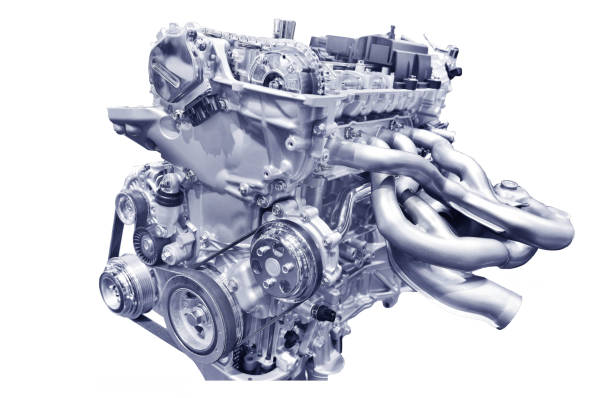 istock Car engine. Concept of Modern car 695357514