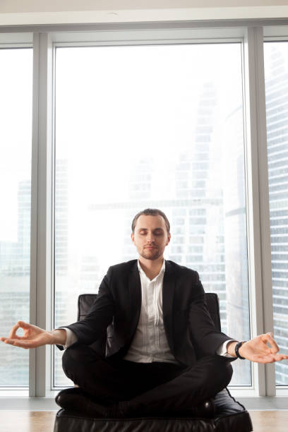 istock Entrepreneur concentrates on positive thoughts 695358934