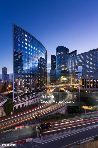 La Defense Paris France Stock Photo - Download Image Now - La Defense, Modern, Banking