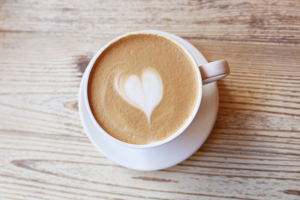 istock Cappuccino with heart on the top 695383378