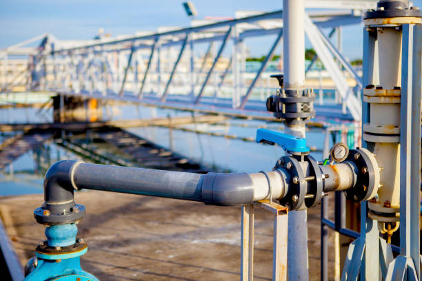 istock water pipe and joint in waterwarks factory 695387636