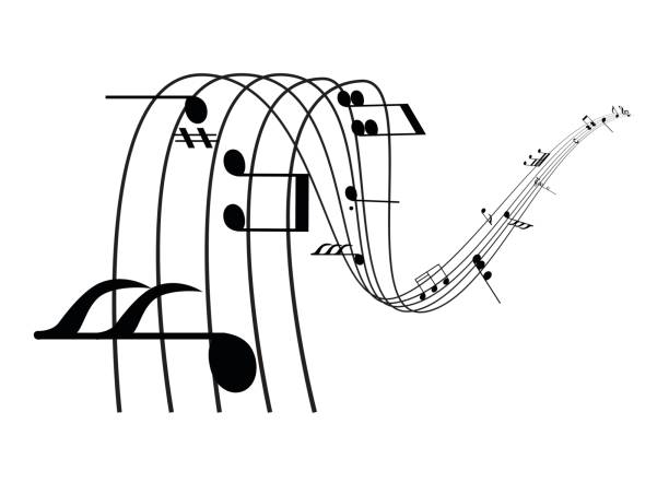 Music Note Music Note for graphic design opera stock illustrations