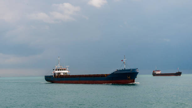 istock Tanker ship afloat in the sea 695397368