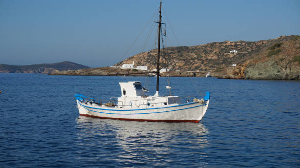 Photo of picturesque island of Sifnos with clear water beaches, Cyclades stock photo