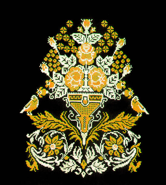 istock Ukrainian folk embroidery, handmade 695420134