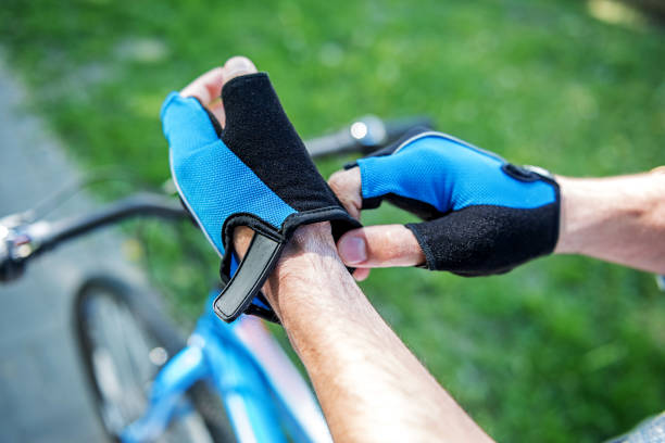 istock Sporty male person getting ready for ride 695425358