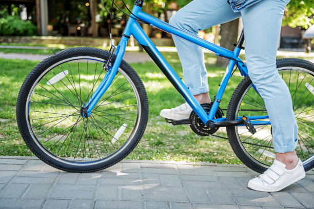 istock Active male person on bike 695425742