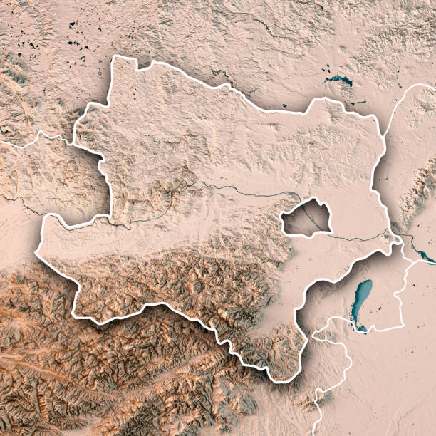istock Lower Austria Bundesland 3D Render Topographic Map Neutral Border 695426104