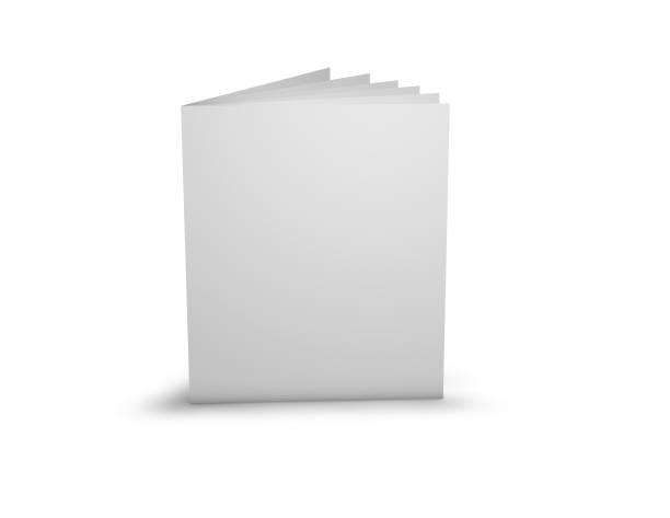 istock Advertising promotional brochure with blank cover. 695434524