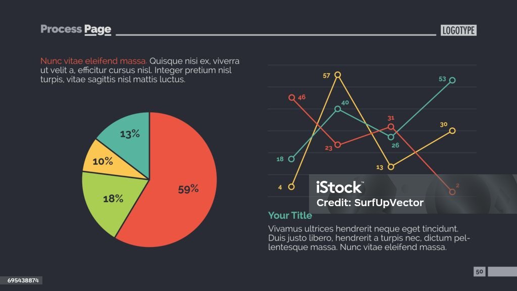 Slide Graph Data Examples Data Chart Slide Template 2 Stock Illustration - Download Image Now ...
