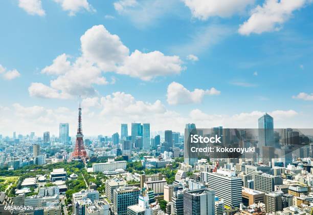 Landschaft Der Stadt Tokio Stockfoto und mehr Bilder von Tokio - Tokio, Stadtsilhouette, Japan