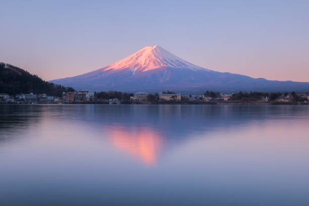 istock Fuji mountain in morning with reflection 695448500