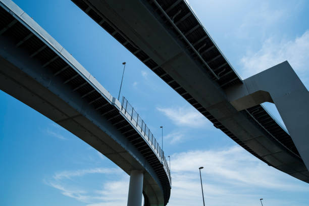 istock A wonderful curved highway. 695450406