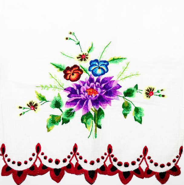 istock Ukrainian folk embroidery, handmade 695450746