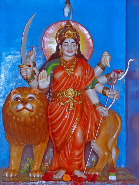 istock Close up of Hindu Goddess 695459114