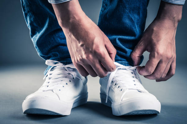 istock Men wearing sneakers 695461160