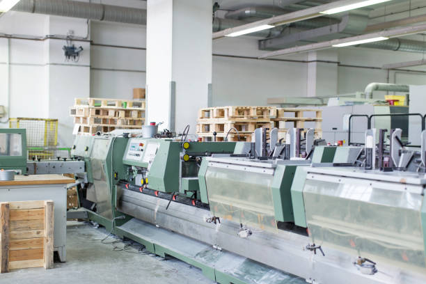 istock Interior view of a printing factory 695473112