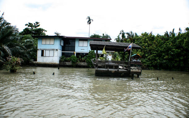 istock slums of Bangkok, river 695477844