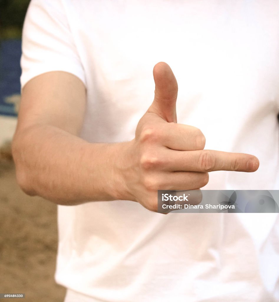 Bàn Tay Của Một Người Đàn Ông Hiển Thị Ngón Tay Giữa Trên Tay Hình ...