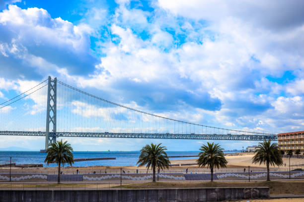 istock Akashi Kaikyo big Bridge in japan 695488440