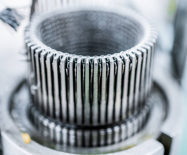istock Mechanism for making metal braiding 695489086