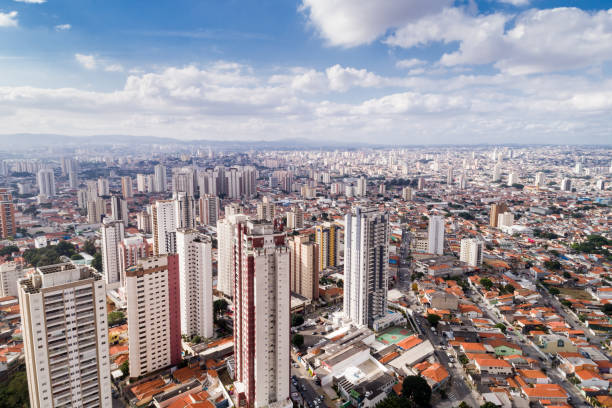 Aerial view of Sao Paulo, Brazil Aerial view Collection guarulhos photos stock pictures, royalty-free photos & images