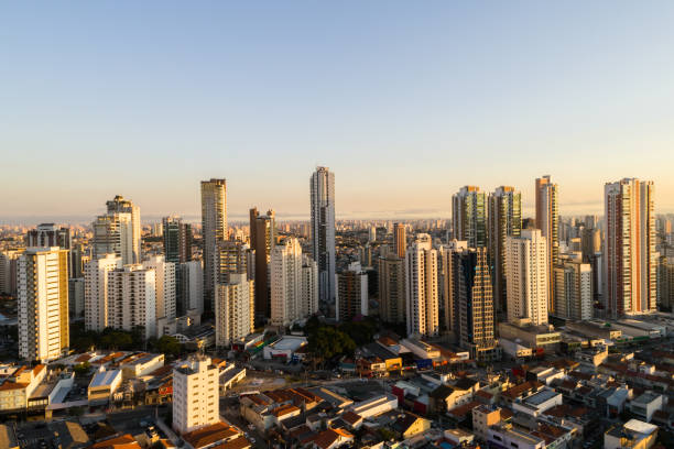 Sao Paulo city skyline, Brazil Aerial view Collection ribeirão preto stock pictures, royalty-free photos & images