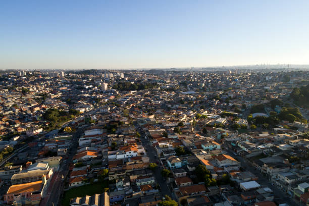 Aerial View of Itaquera District in Sao Paulo, Brazil Aerial View of Itaquera District in Sao Paulo, Brazil guarulhos photos stock pictures, royalty-free photos & images