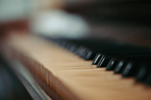 istock Piano keys. Vintage. 695515922