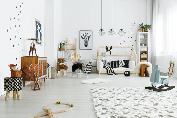 istock Baby room in style 695527850