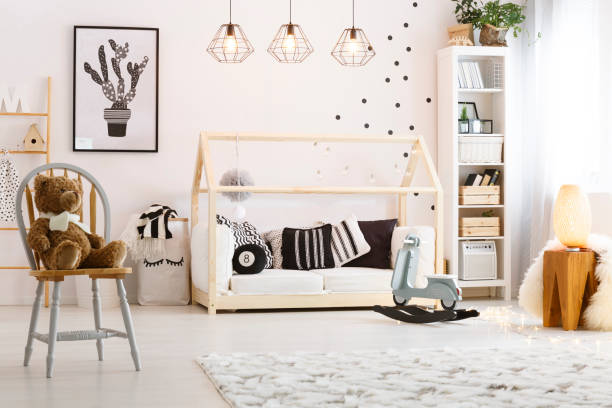 istock Stylish baby room 695527852