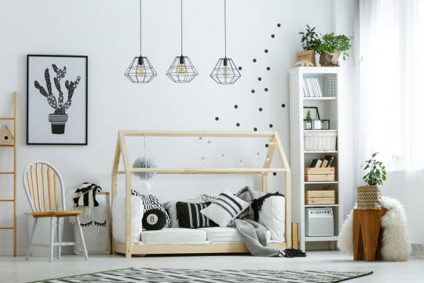 istock White furniture in room 695527870