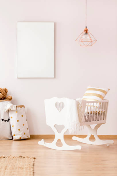 istock Mockup poster frame in scandinavian interior 695533938