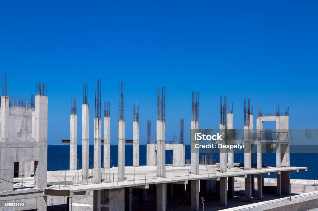 Base For Building Building Base With Support Under Construction Stock Photo - Download ...