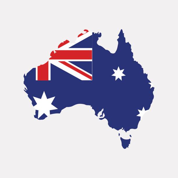 ilustraciones, imágenes clip art, dibujos animados e iconos de stock de territorio de australia sobre un fondo gris - sydney australia