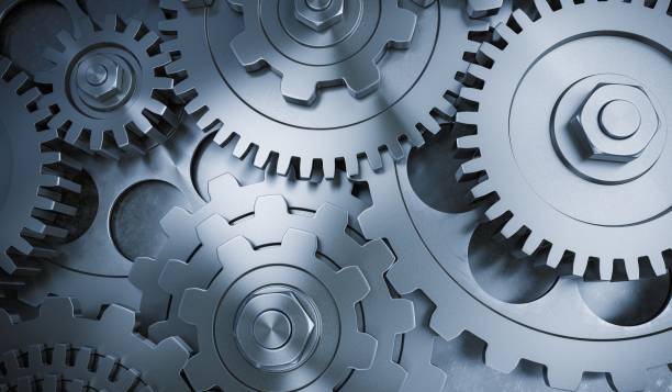 istock 3D rendered illustration of metallic gears and cogs. 695541208