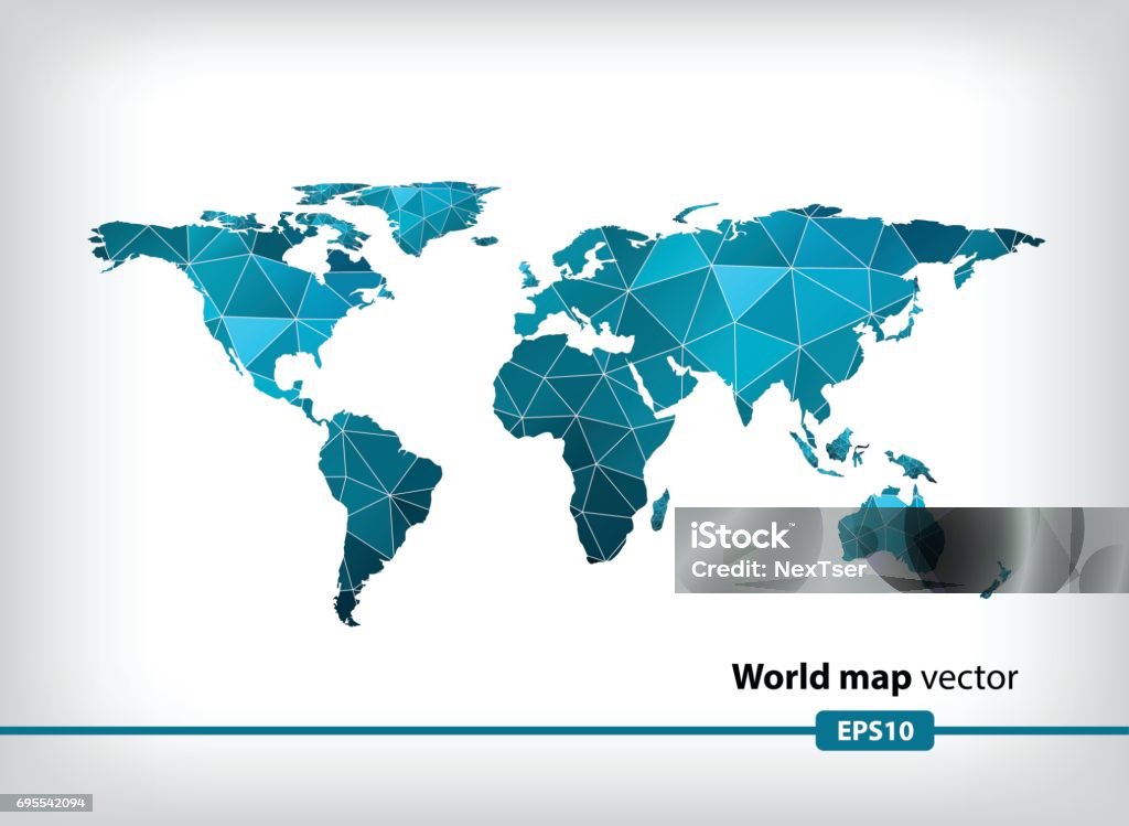 Backgound Map Vector World Map Vector Background Stock Illustration - Download Image Now ...
