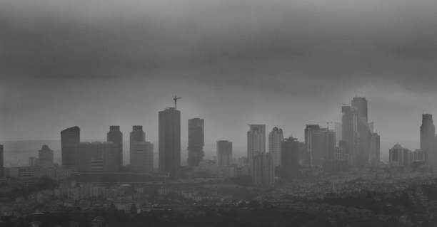 istock Istanbul view in fog 695544992