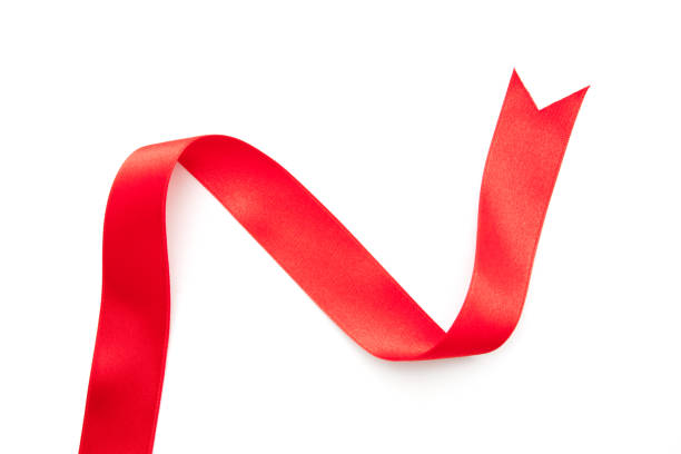 istock red ribbon border isolated on white background 695551728