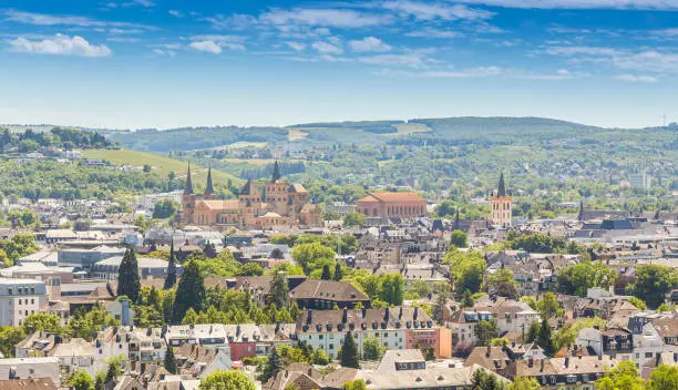 Panoramic view Trier Rhineland Palatinate Germany.