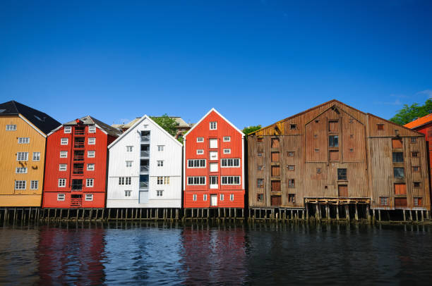 istock Houses on the water, Trondheim, Norway 695563254