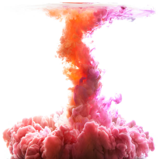 istock Flow of colorful paint underwater 695577136