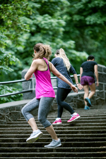 istock Outdoor Fitness Class Running Steps 695589662