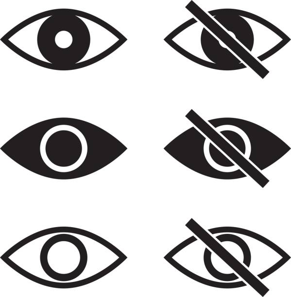 Show Hide Blind Eye Vector Icons Vector Show Hide Icons
 clear eyes stock illustrations