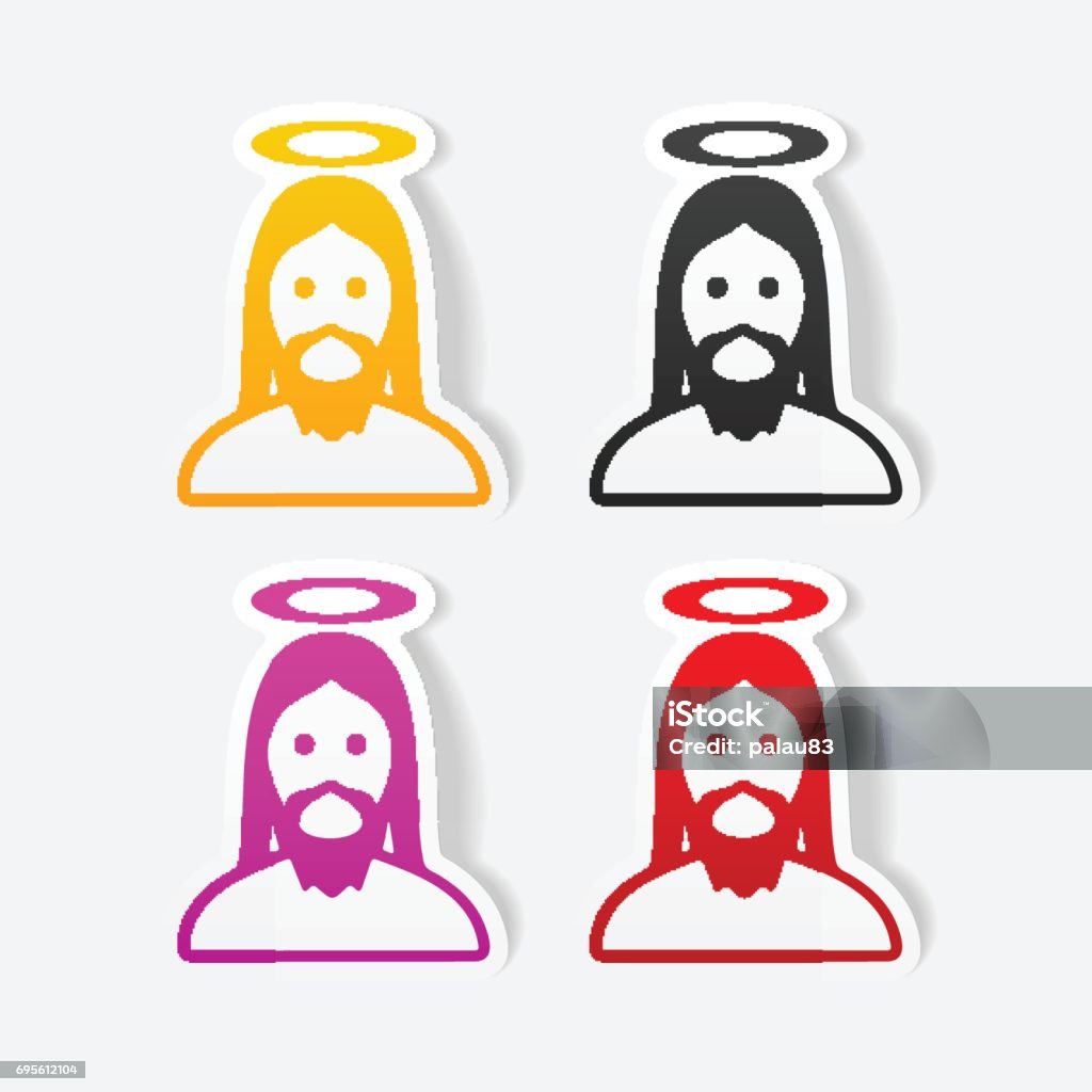 Element Jesus Text Realistic Design Element Jesus Stock Illustration - Download Image Now ...