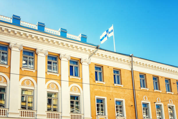istock Building Facade in Helsinki, Finland 695615894