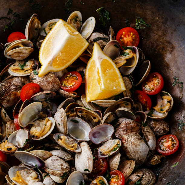 Vongole Shells Clams close-up