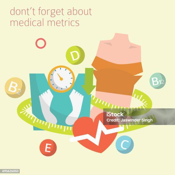 Dont Forget About Medical Metrics Vector Stock Illustration - Download Image Now - Addiction, Alternative Medicine, Art