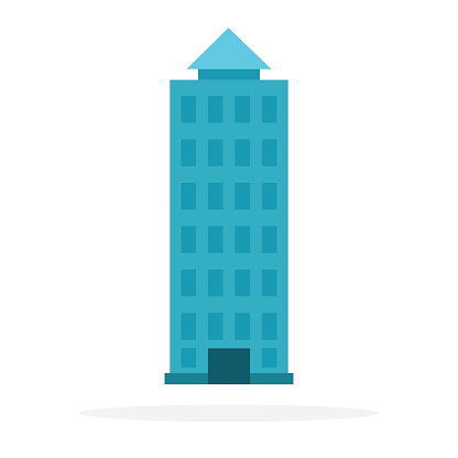 High Resolution Building Vector Highrise Urban Building Vector Flat Material Design Isolated Object On ...