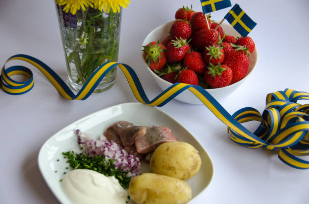 midsommar - potatis sweden bildbanksfoton och bilder